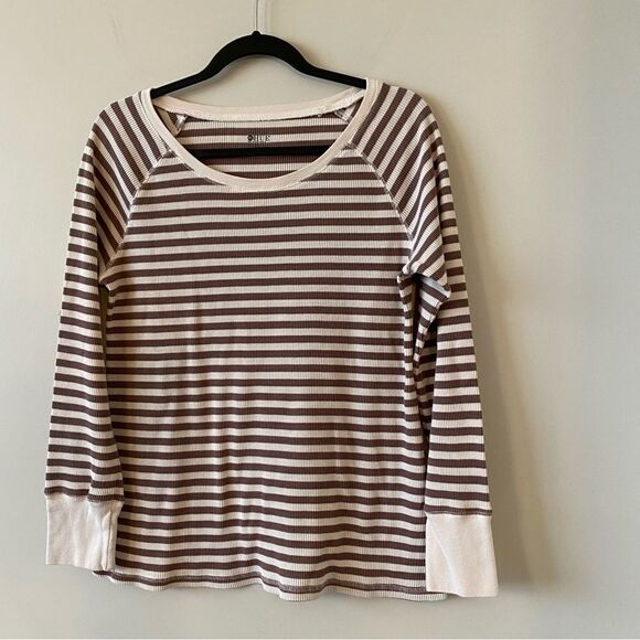 Hue-Stripe Cream & Brown Thermal - Picture 5 of 8